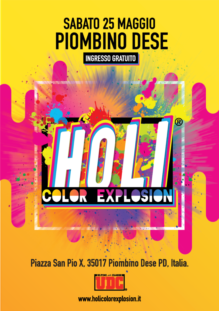 holi color explosion 2019 piombino dese - bimbi in fiore